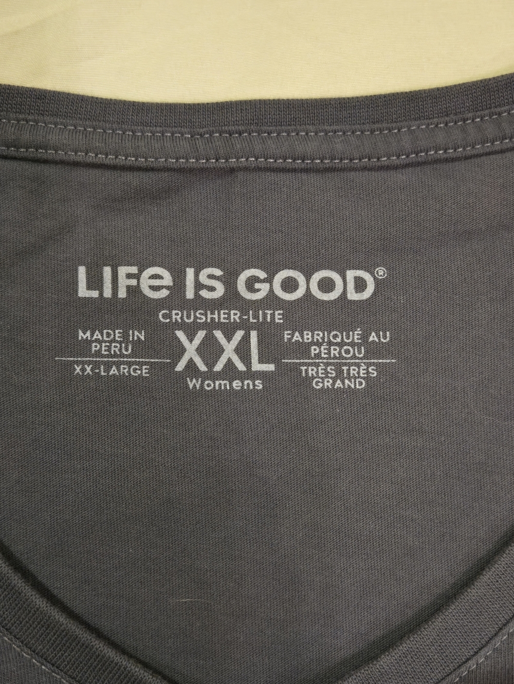 Life Is Good Women's Long Sleeve V-Neck Tee - with Tropical Drinks - Picture 2 of 6